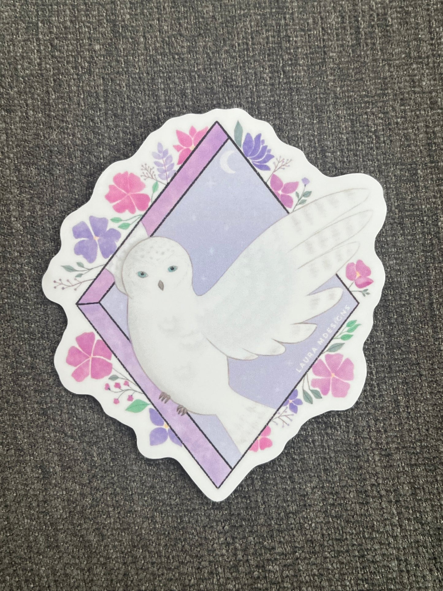 Floral Owl Stickers